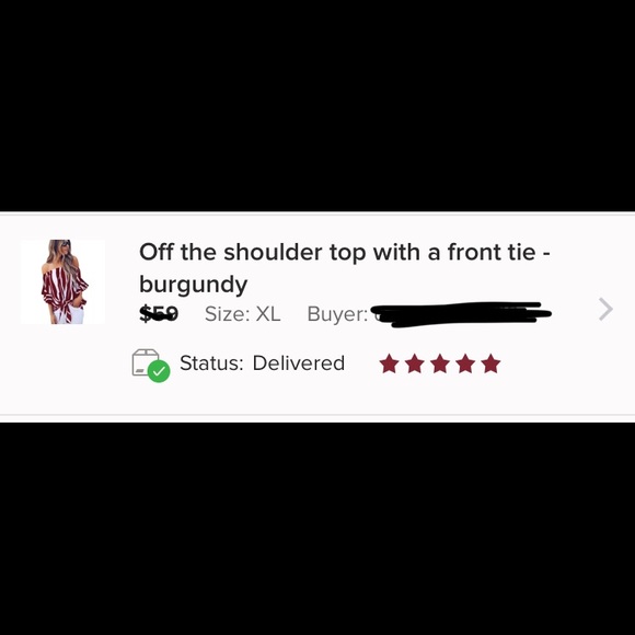 Final SALE🌴Off the shoulder top with a front tie - Picture 3 of 11